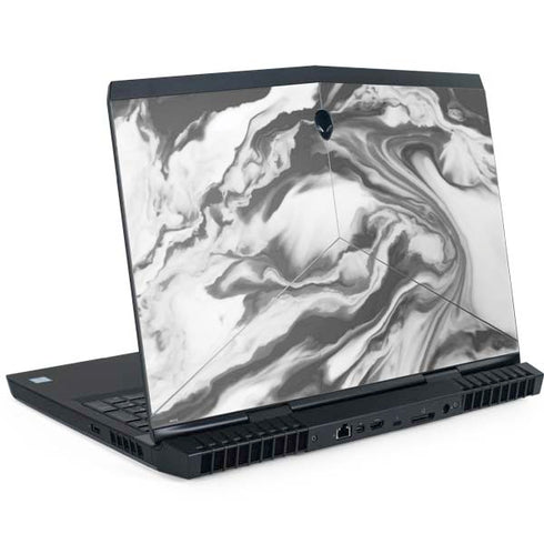 Grey Marble Ink Dell Alienware Skin